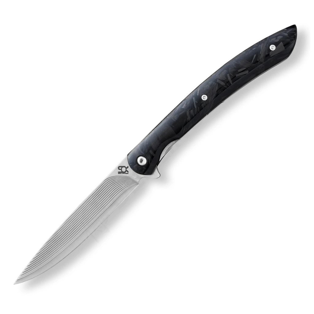 foto Zav�rac� steakov� n�� 100 mm SOK Shark VG-10 Damascus Carbon